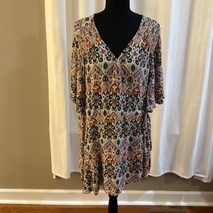 Woman’s faux wrap blouse